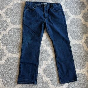 Carhartt Slim Fit Mens Jeans Blue Denim Dark Wash Stretch Straight Leg 38x30